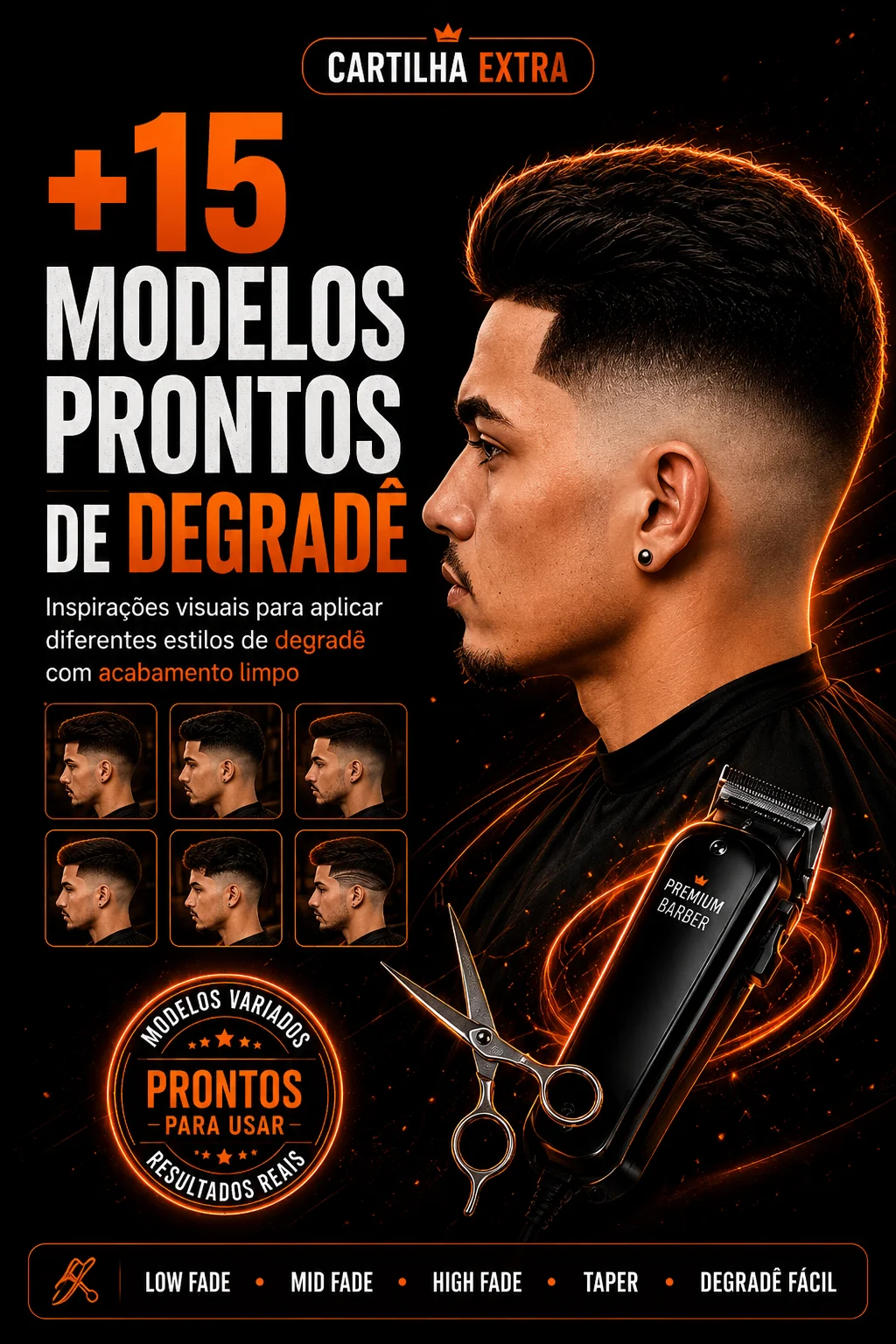 Aprenda as técnicas na prática para aprimorar seus cortes e ter um DEGRADÊ TOP