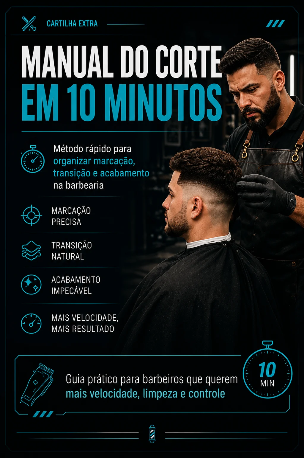 Aprenda as técnicas na prática para aprimorar seus cortes e ter um DEGRADÊ TOP