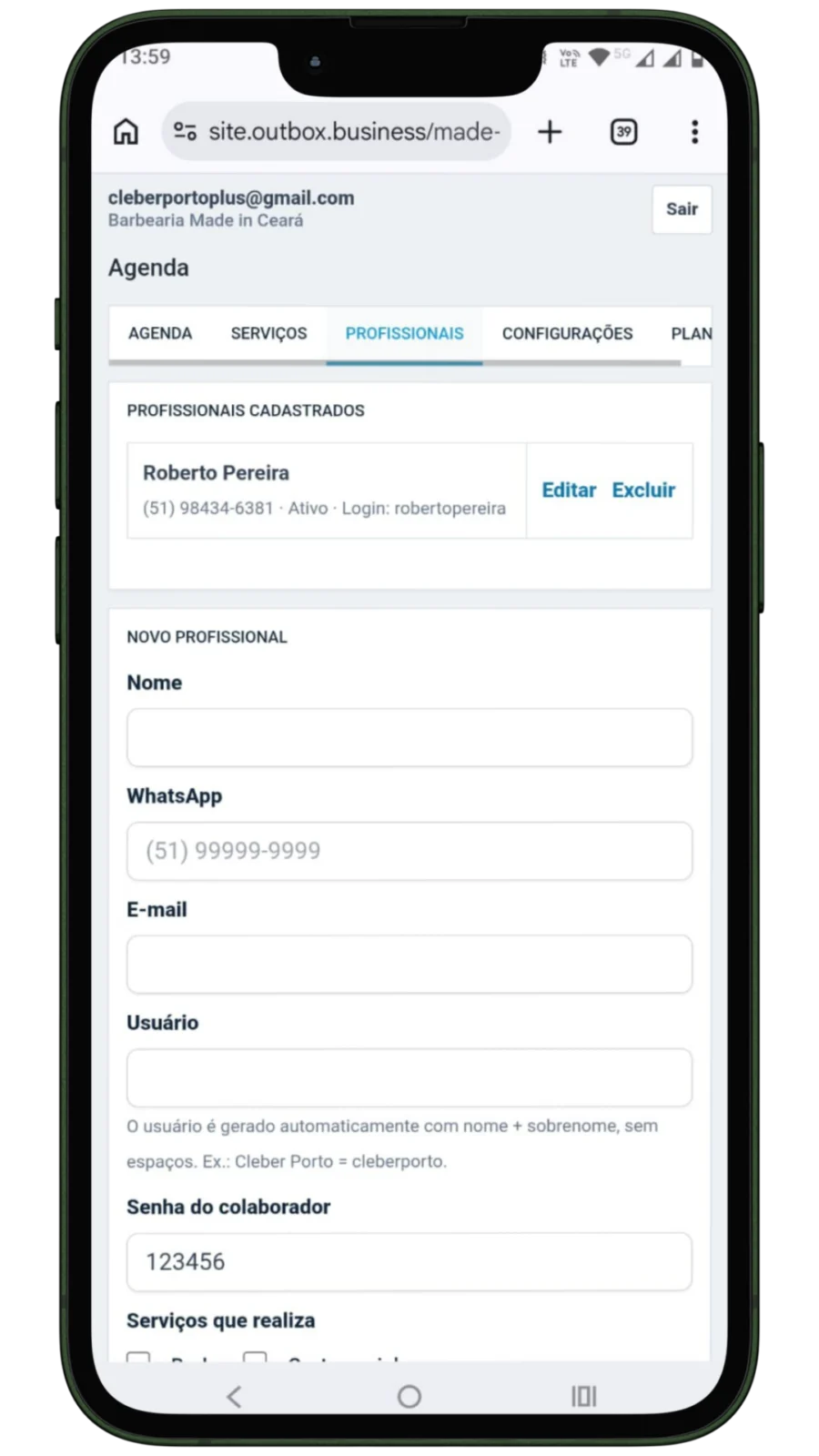 Colaboradores ilimitados e login individual por usuário (exclusivo Plano 2)